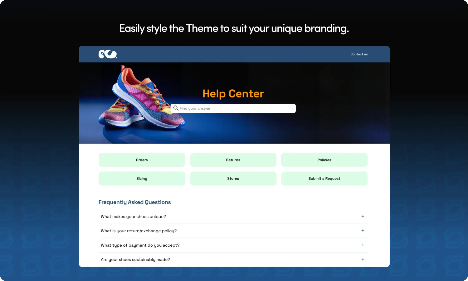 an example of an alternative version of the theme with brighter colours
